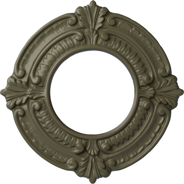 Ekena Millwork Benson Ceiling Medallion (Fits Canopies up to 4 1/8"), 9"OD x 4 1/8"ID x 5/8"P, Painted Turtle CM09BNPTF - main